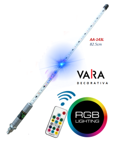 VARA DECORATIVA LED MULTICOLOR CONTROL REMOTO 82.5cm