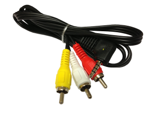 CABLE DE AUDIO Y VIDEO PLUG 3.5mm A 3 RCA 1.1m