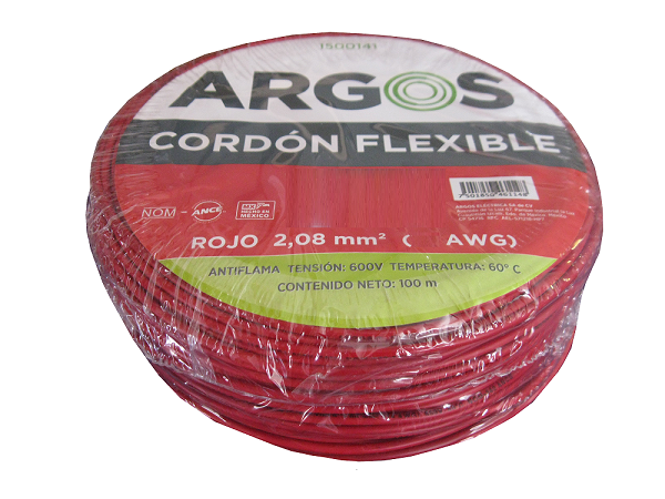 CORDON AUTOMOTRIZ FLEX 10 AWG ROJO 100m