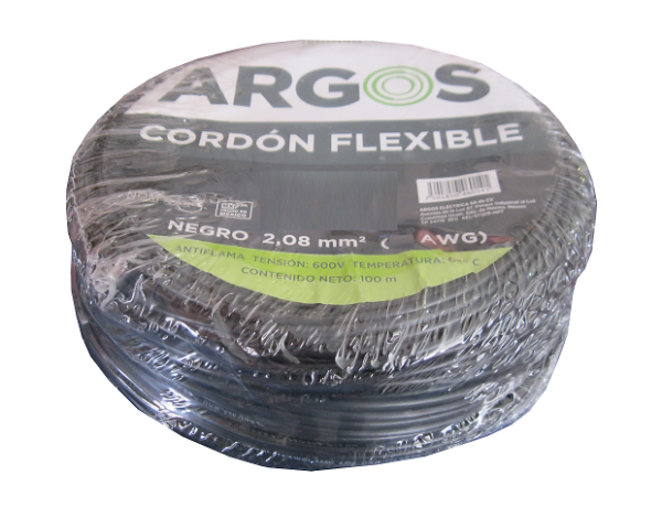 CORDON AUTOMOTRIZ FLEX 8 AWG NEGRO 100m