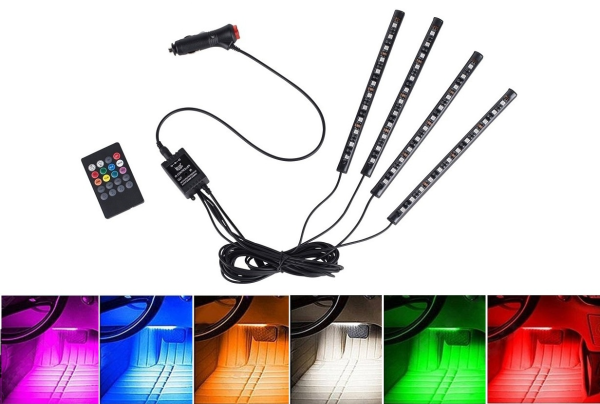 TIRA LED AMBIENTAL RGB INTERIORES CON CONTROL REMOTO