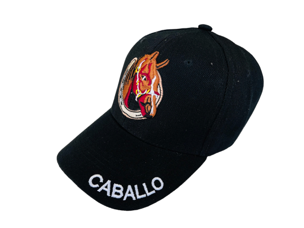 GORRA CABALLO COLOR NEGRO